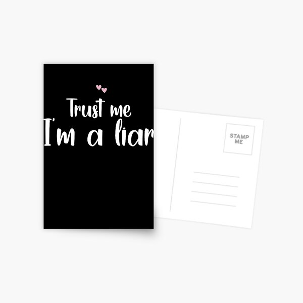 Bad Liar Postcards Redbubble