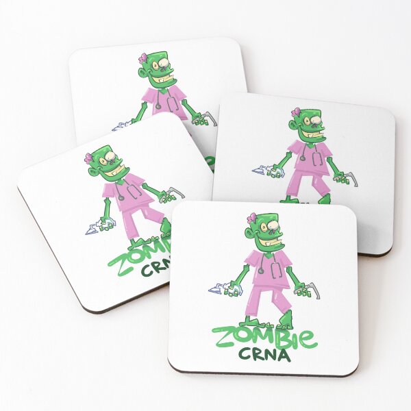 Item preview, Zombie CRNA Anesthesia Halloween design designed and sold by Buckanesthesia.