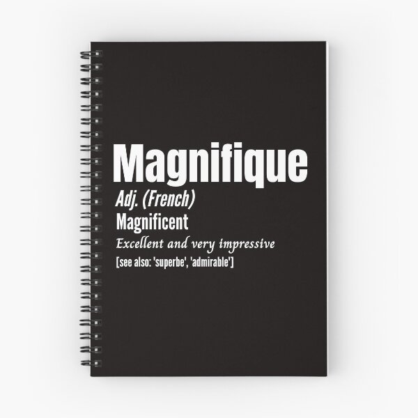 Item preview, French Funny Magnifique Magnificent Dictionary Definition designed and sold by Time4German.