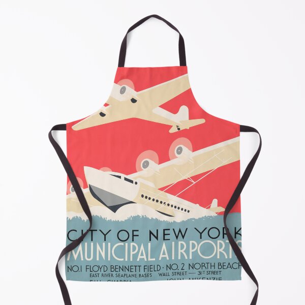 Item preview, CITY OF NEW YORK Municipal Airports WPA Federal Art Project NYC designed and sold by retroposters.