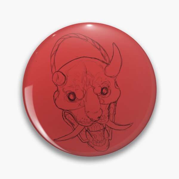 Item preview, Demon mask designed and sold by OpossumOddities.
