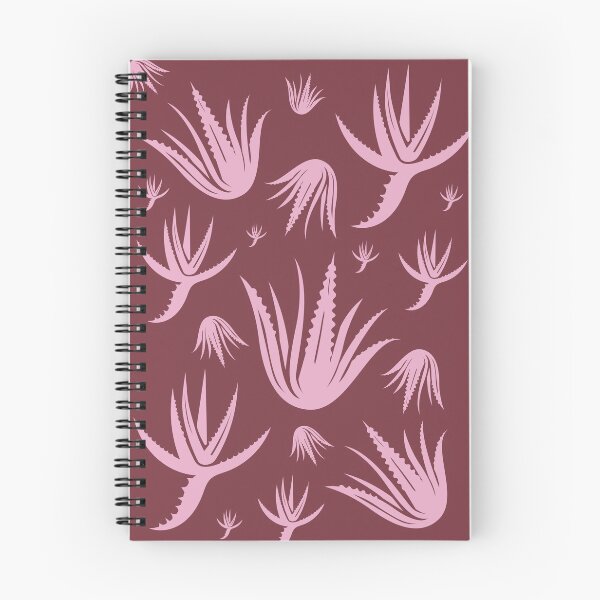 Item preview, Aloe Vera Pattern Pink and Claret designed and sold by color-garden.
