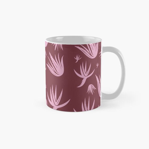 Item preview, Aloe Vera Pattern Pink and Claret designed and sold by color-garden.