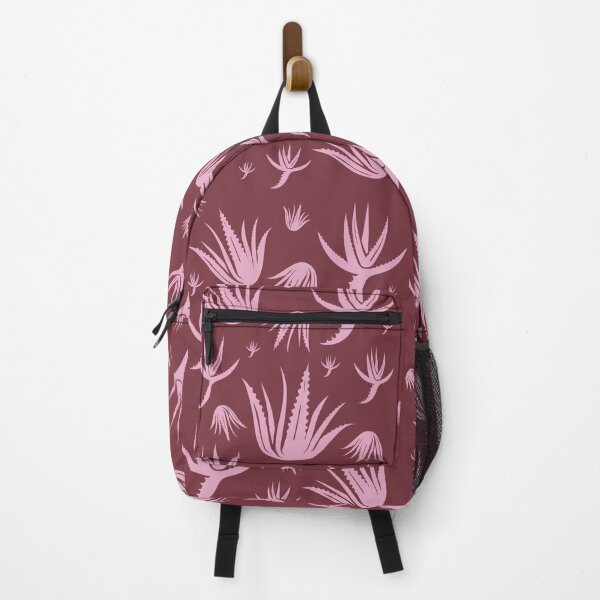 Item preview, Aloe Vera Pattern Pink and Claret designed and sold by color-garden.
