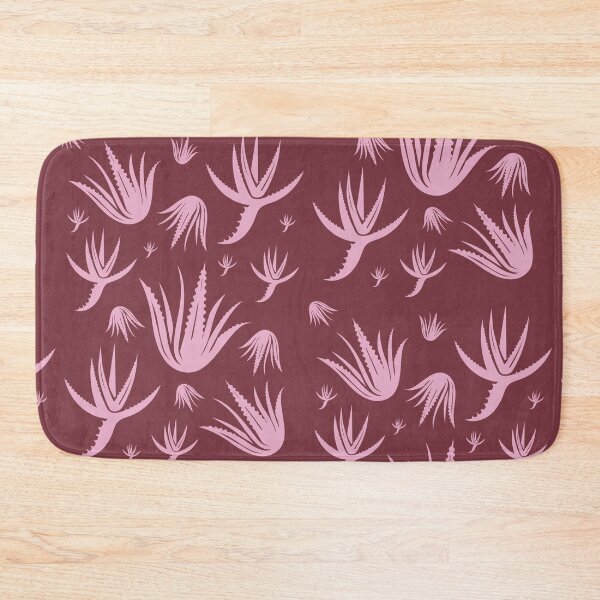 Item preview, Aloe Vera Pattern Pink and Claret designed and sold by color-garden.