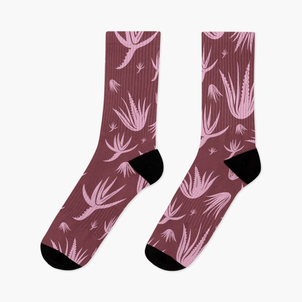 Item preview, Aloe Vera Pattern Pink and Claret designed and sold by color-garden.