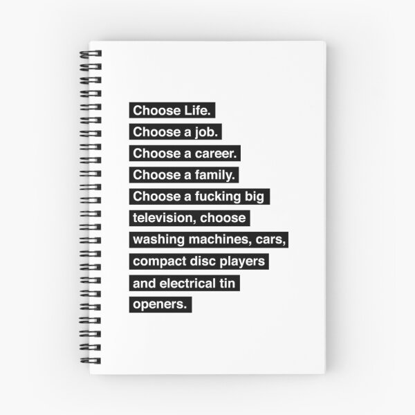 Item preview, Choose lifeTrainspotting quote designed and sold by SharonForester.