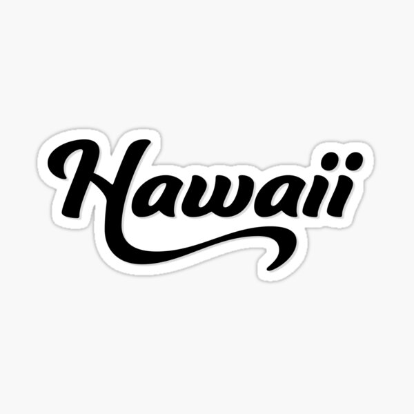 "Hawaii" Sticker for Sale by Nataw Redbubble
