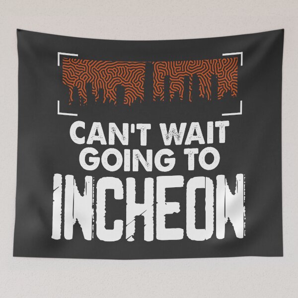 Item preview, Incheon South Korea Tourist Visitor Travel Skyline Silhouette Gift designed and sold by Maljonic.