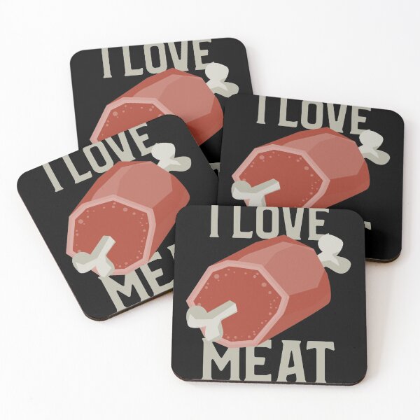 Item preview, I LOVE MEAT | Ham Illustration designed and sold by MAS-S.
