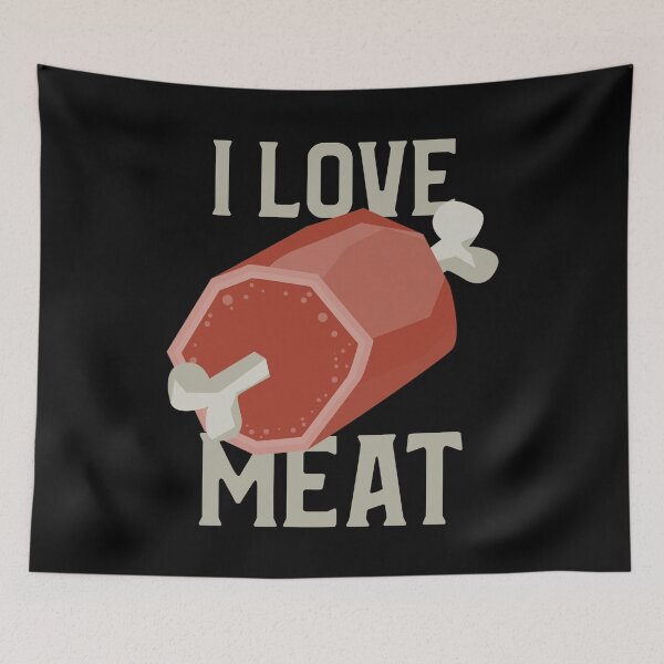 Item preview, I LOVE MEAT | Ham Illustration designed and sold by MAS-S.