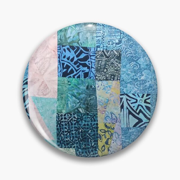 Item preview, Indonesian Batik Patchwork Blue Tone designed and sold by Lojicraft.