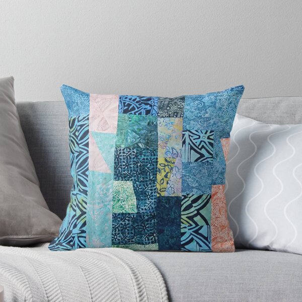 Item preview, Indonesian Batik Patchwork Blue Tone designed and sold by Lojicraft.