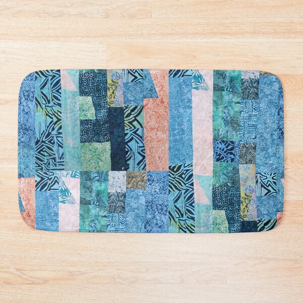 Item preview, Indonesian Batik Patchwork Blue Tone designed and sold by Lojicraft.