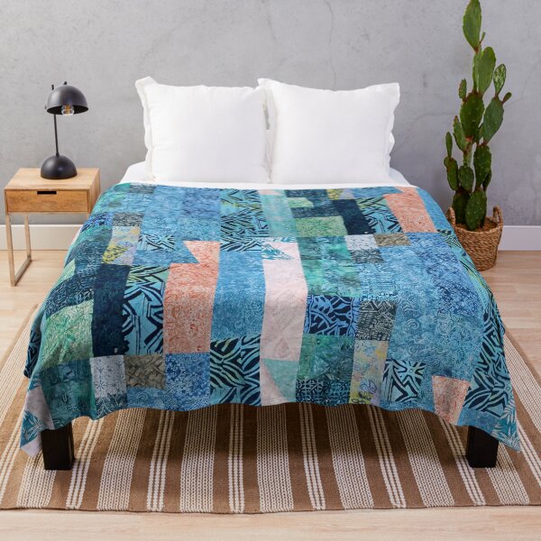 Item preview, Indonesian Batik Patchwork Blue Tone designed and sold by Lojicraft.