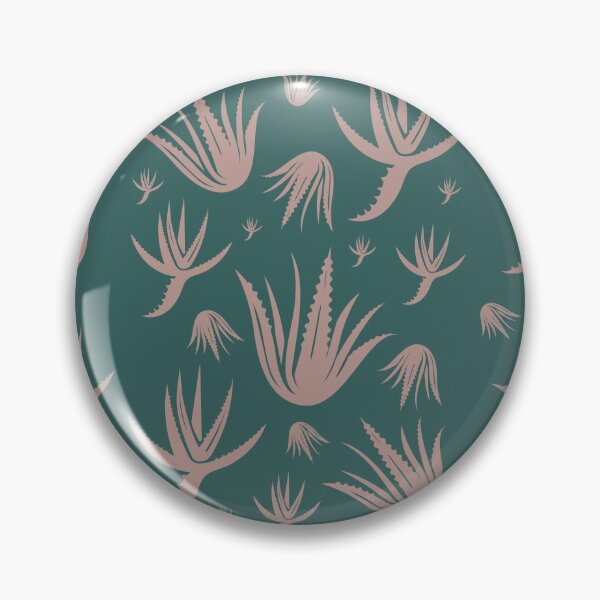 Item preview, Aloe Vera Pattern Green and Cappuccino designed and sold by color-garden.