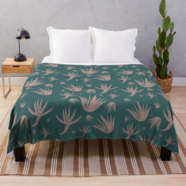 Item preview, Aloe Vera Pattern Green and Cappuccino designed and sold by color-garden.