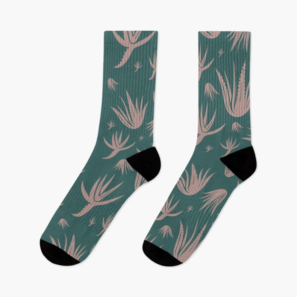 Item preview, Aloe Vera Pattern Green and Cappuccino designed and sold by color-garden.