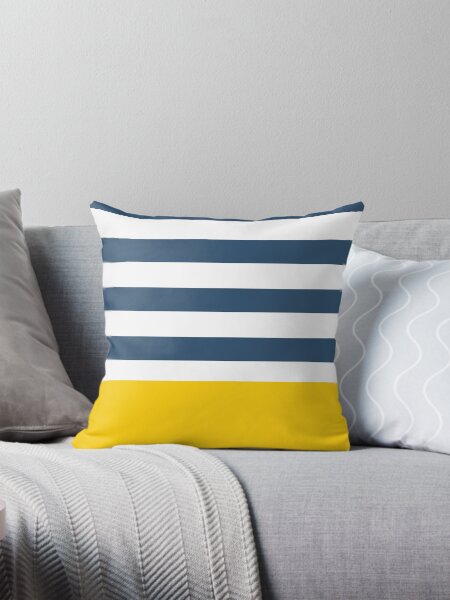 Item preview, Navy and yellow stripes designed and sold by flamendes.