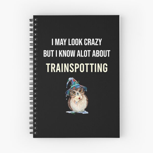Item preview, Crazy Owl Trainspotting Railfan Train Rail Buff Railway Enthusiast Trainspotter Transport designed and sold by SharonForester.