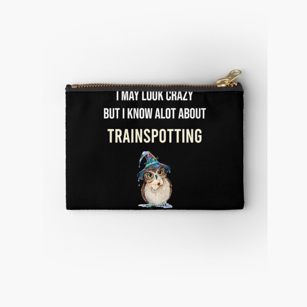 Item preview, Crazy Owl Trainspotting Railfan Train Rail Buff Railway Enthusiast Trainspotter Transport designed and sold by SharonForester.
