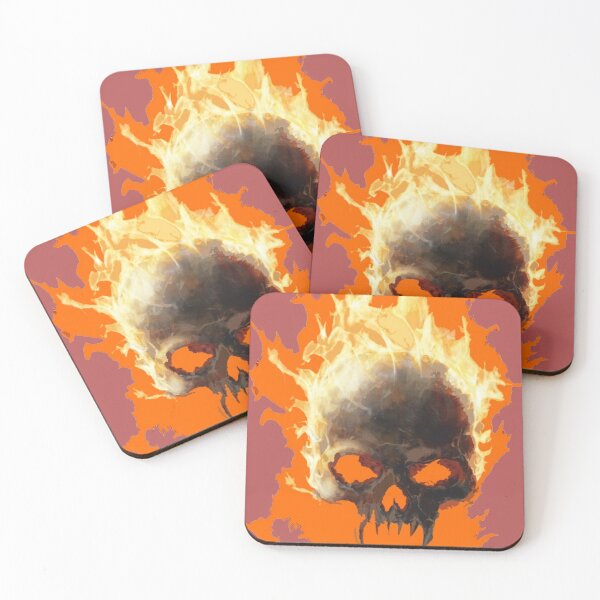 Item preview, burning skull designed and sold by Kiraslife.