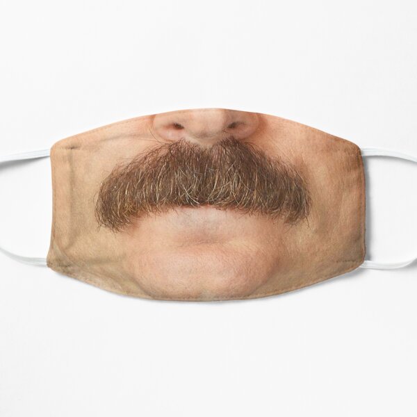 Parks and Recreation Ron Swanson moustache  Flat Mask