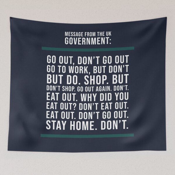 Item preview, Message from the UK Government - lockdown rules designed and sold by Jamiecsmith1986.