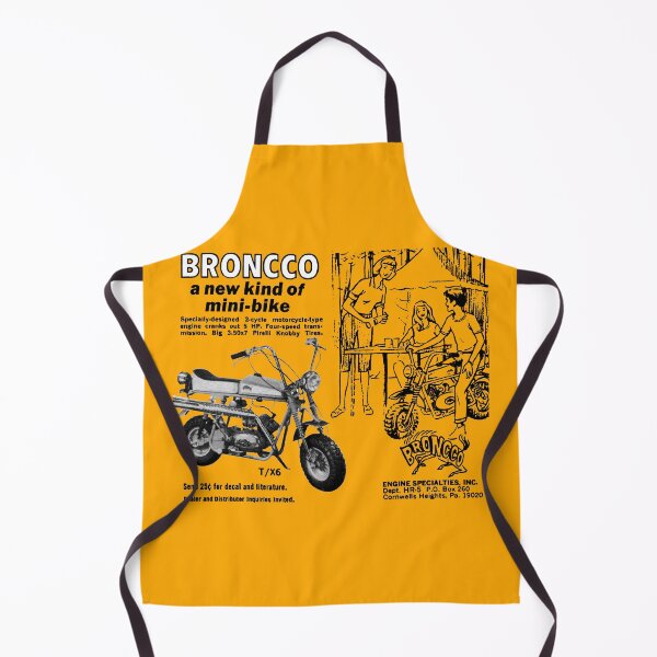 Item preview, BRONCCO MINI BIKES - ADVERT designed and sold by ThrowbackAds.