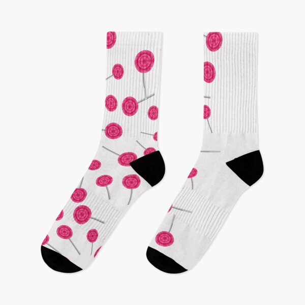 Item preview, Copy of Pink swirly lollipop pattern on white designed and sold by VioletStudio.