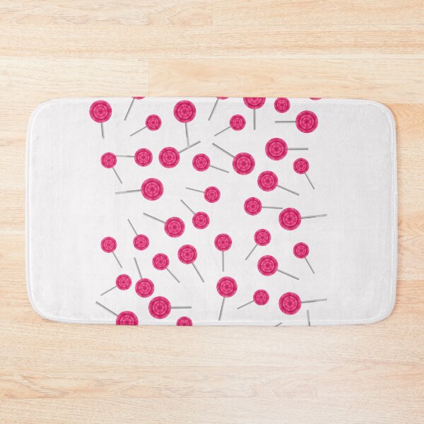 Item preview, Copy of Pink swirly lollipop pattern on white designed and sold by VioletStudio.