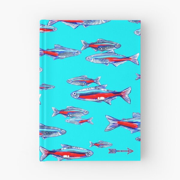 Item preview, fish neon tetra watercolor fisherman guppy butterflyfish sea  designed and sold by anzhelikamilisa.