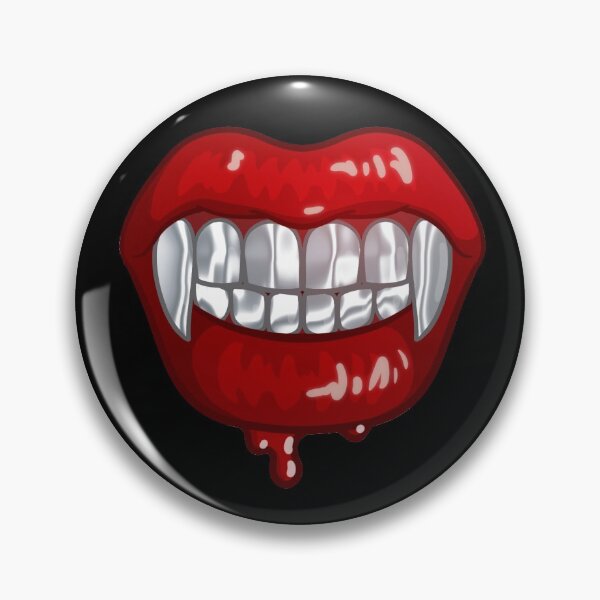Item preview, Silver Vampire Lips designed and sold by ThatVampireGuy.