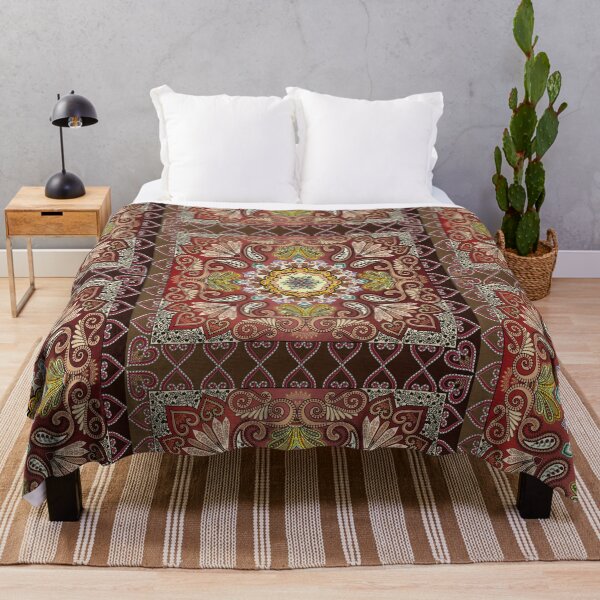 Item preview, Boho Style Vintage Mandala Print designed and sold by MaxnGeorge.