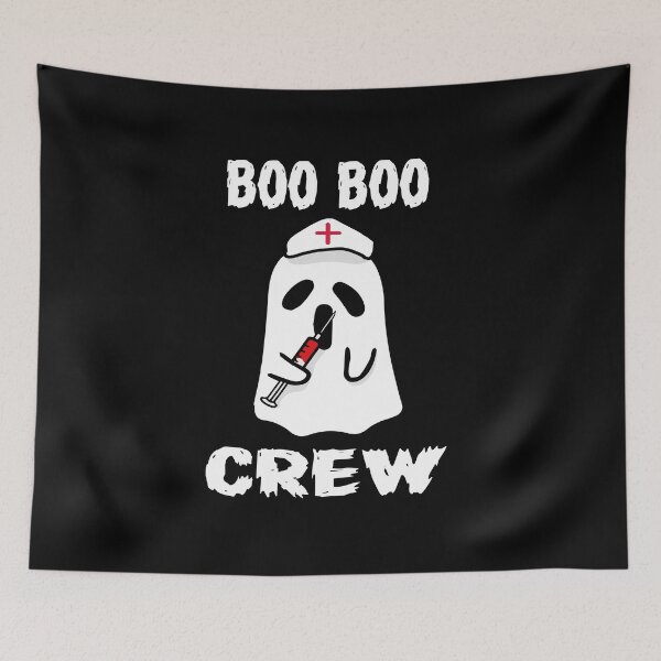 Item preview, Boo Boo Crew Ghost Paramedic Nurse Halloween Nursing Costume  designed and sold by MakeGoodChoices.
