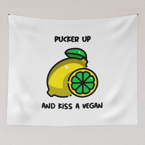 Item preview, Pucker Up and Kiss a Vegan designed and sold by Yogi  Teez.