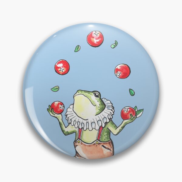 Item preview, Cranberry Juggling Frog designed and sold by rachelclaireart.