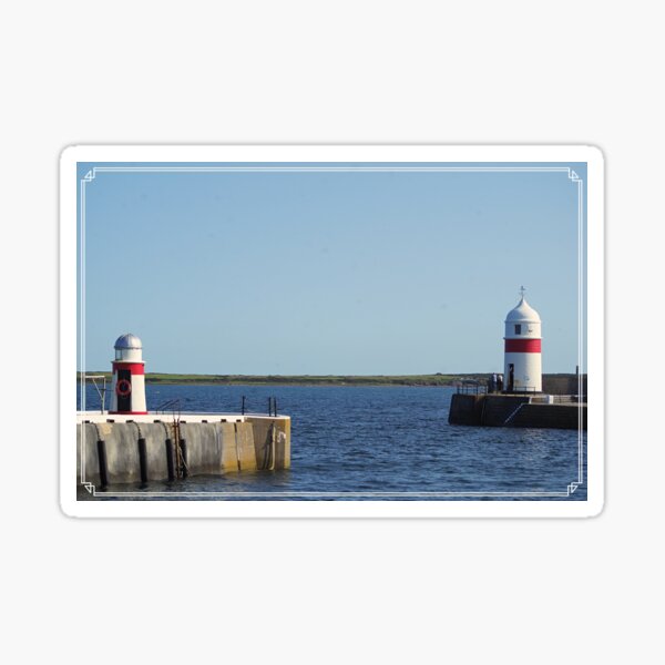 Castletown Harbour Glossy Sticker