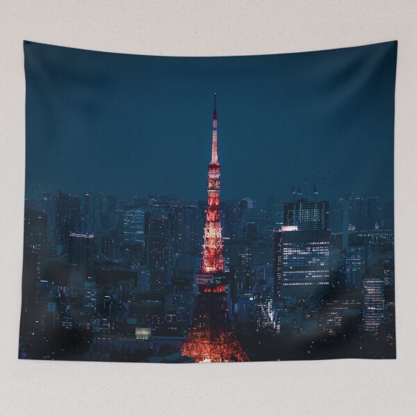 Item preview, Tokyo Tower city view  designed and sold by Japanculture.