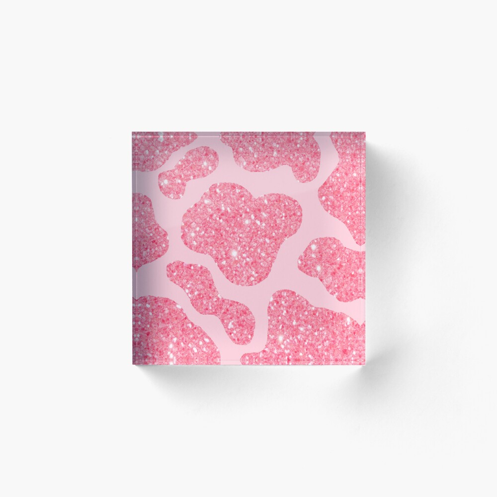 pink cow print - but make it glitter! Art Board Print for Sale by  elizastreet