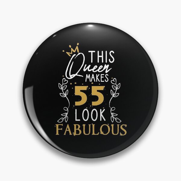 Item preview, This Queen Makes 55 Look Fabulous / Funny Birthday Gift Idea for Girls and Womens / Happy Birthday / 55th Birthday Gift / Heart and flower style idea design designed and sold by Chamssou.