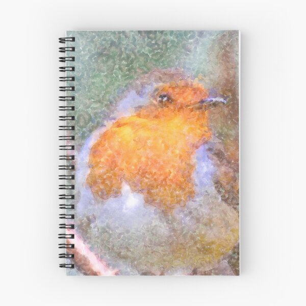 Item preview, Artistic Watercolor Robin Perched On Thorny Branch designed and sold by taiche.