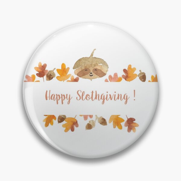 Artikelvorschau, Happy Slothgiving entworfen und verkauft von CamilleIllus.