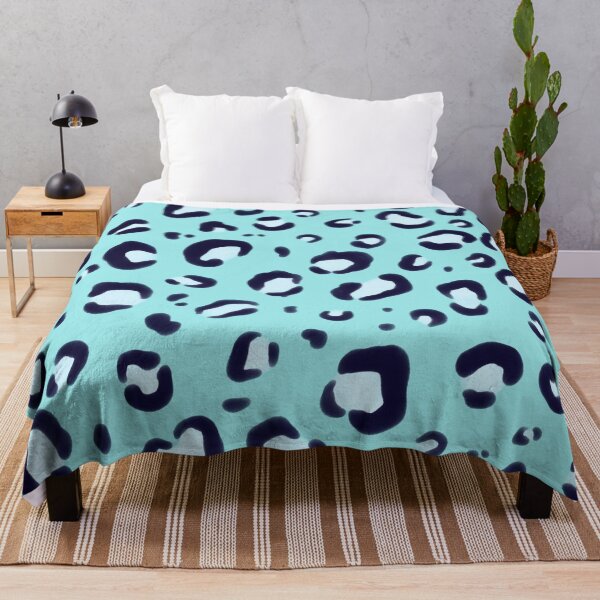 Item preview, Pastel blue Leopard Print Pattern designed and sold by trajeado14.