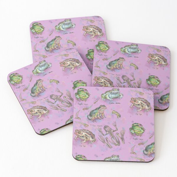 Item preview, Frogs (pink) designed and sold by Amber O'Hara.