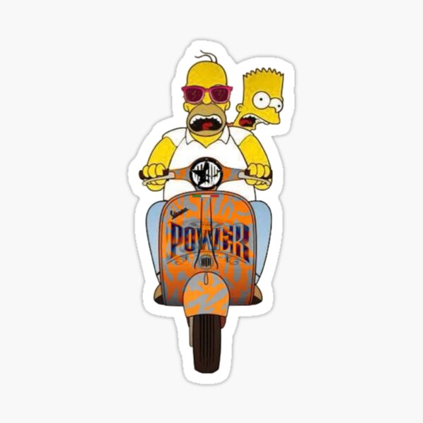Vespa scooter Sticker