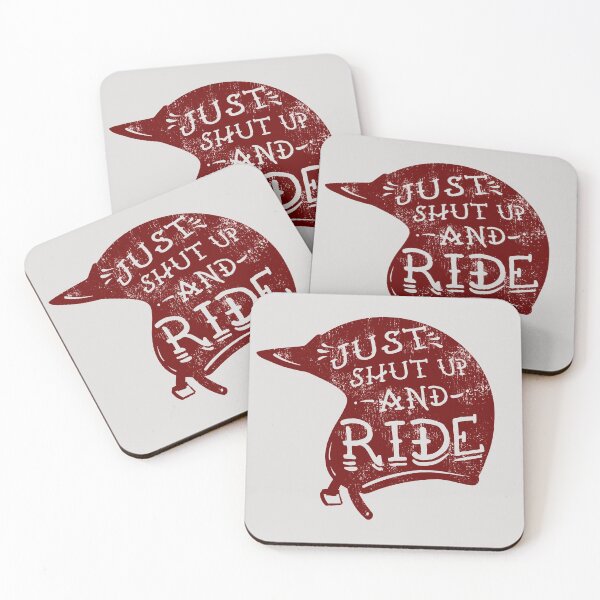Item preview, Just Shut Up and Ride Motorcycle Helmet designed and sold by BourbonMania.