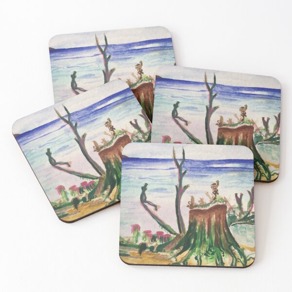 Item preview, Tree Stump Comes Alive on Maui Beach designed and sold by navitaelwell.
