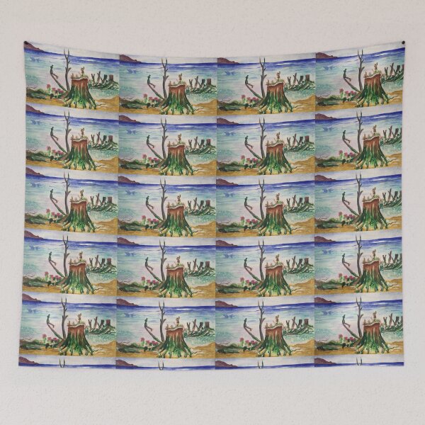 Item preview, Tree Stump Comes Alive on Maui Beach designed and sold by navitaelwell.