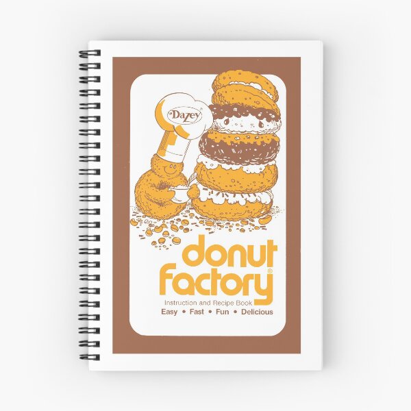 Item preview, DONUT FACTORY - RECIPES & INSTRUCTIONS designed and sold by ThrowbackAds.